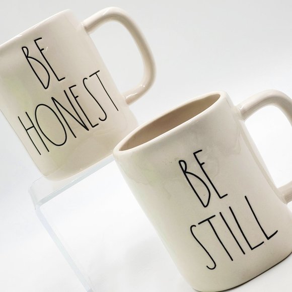 Rae Dunn Other - Rae Dunn Pottery Mugs “BE STILL” & “BE HONEST”